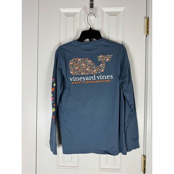 NWOT Vineyard Vines Thanksgiving Shirt Size M 12/14 - Picture 2 of 3